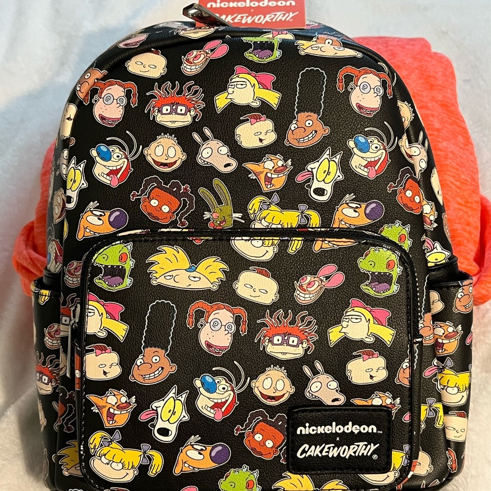 Nickelodeon Character Backpack - Black Multicolor